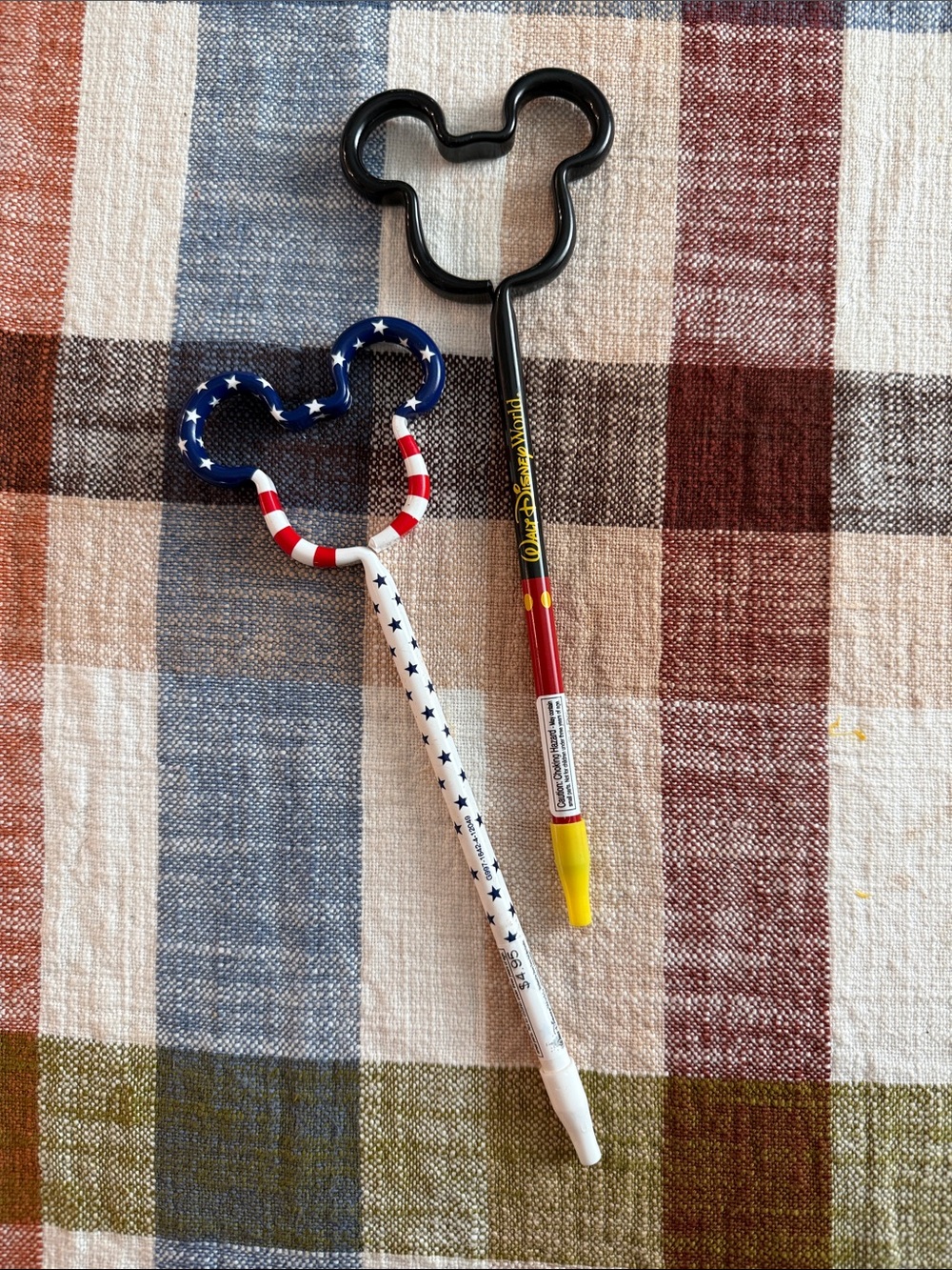 Disney Mickey Ear Topper Pens - Black, Red, White, Blue, Yellow